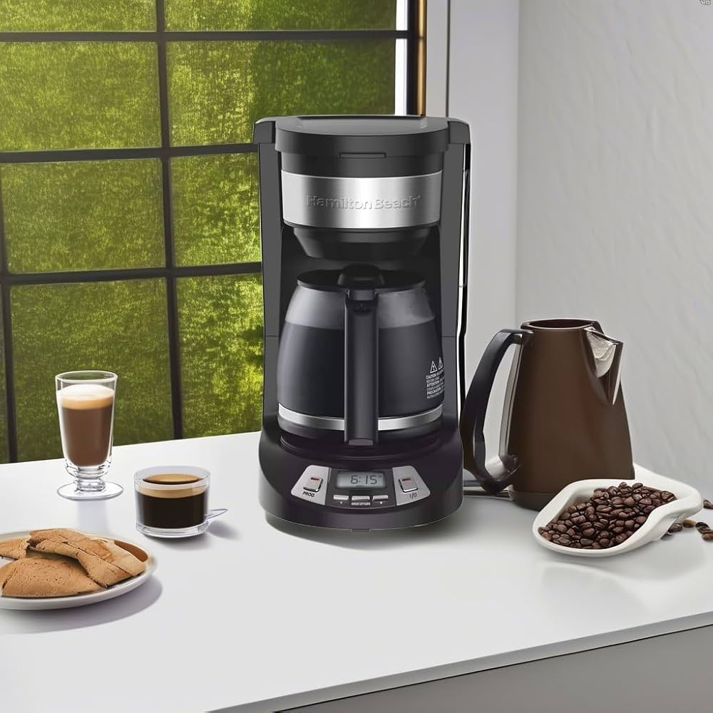 Hamilton Beach 45400 12カップ プログラム可能 コーヒーメーカー 自動挽き プレグラウンドコーヒー用 ブラック 81I2ChQAswL._UF894,1000_QL80_.jpg